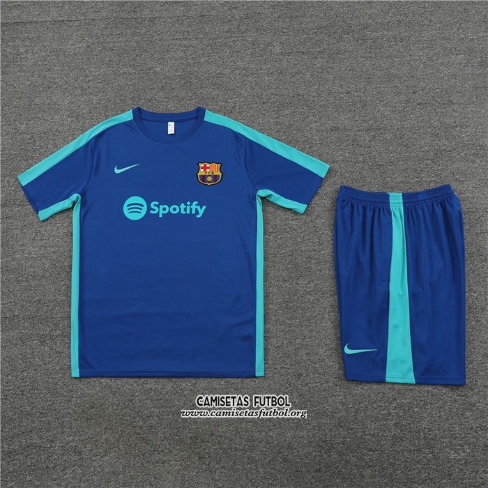Chandal del Barcelona Manga Corta 2023/2024 Azul - Pantalon Corto